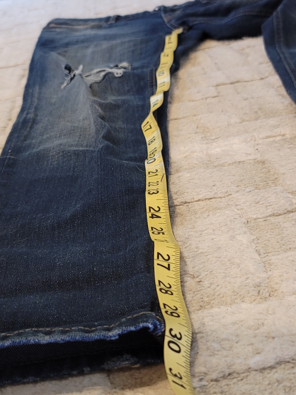 ZARA Z1975 Denim Distressed Skinny Jean Women's Size 6 - Picture 7 of 11